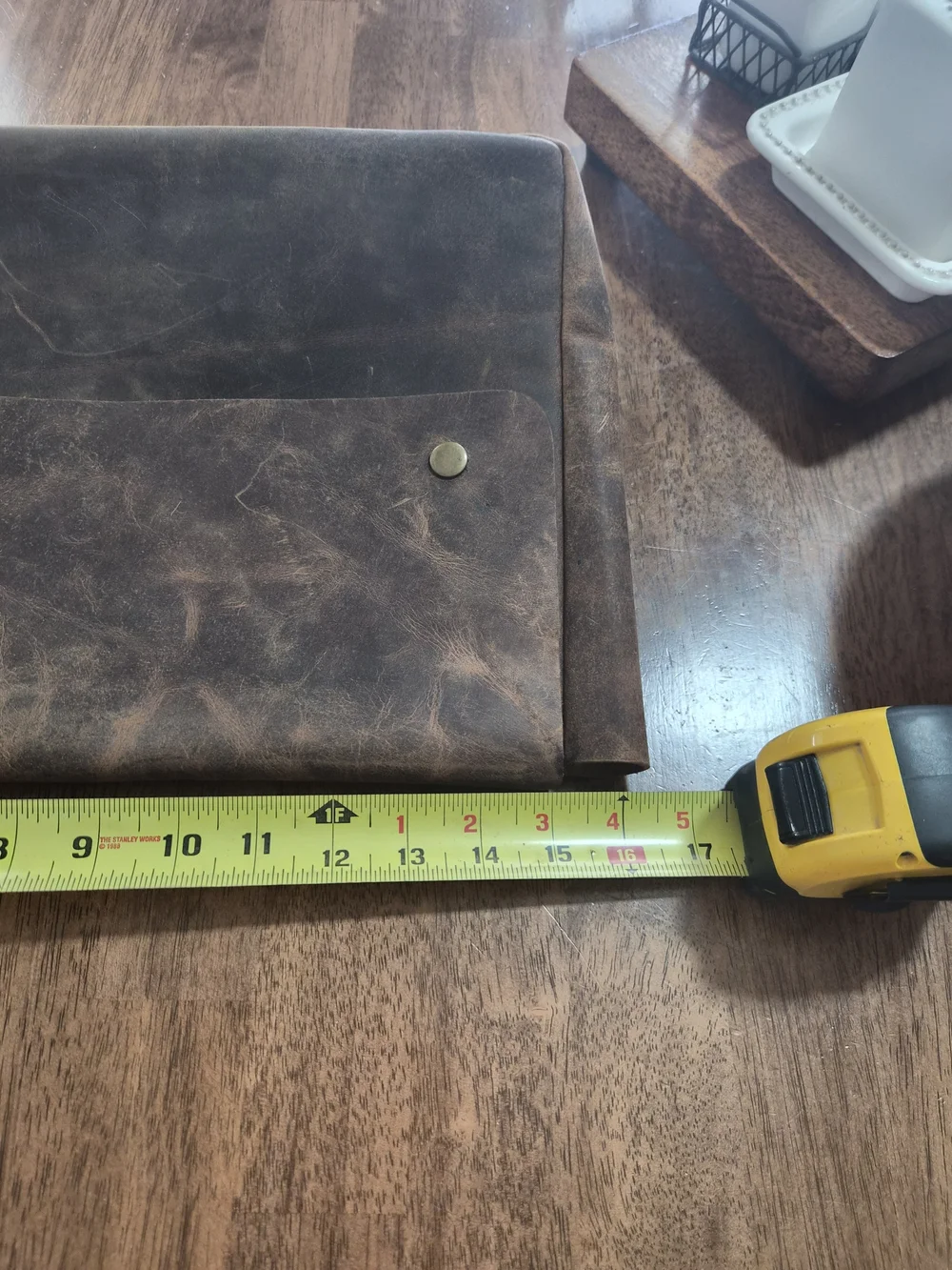 Men's Brown Leather Travel Laptop Bag
